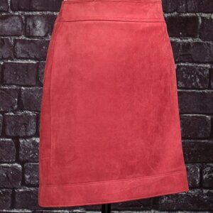 White House Black Market Salmon Skirt Size 8